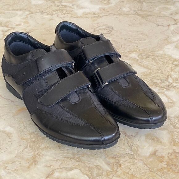 NWT GEOX Respira  Symbol Man Leather Sneaker Shoes - Picture 2 of 11